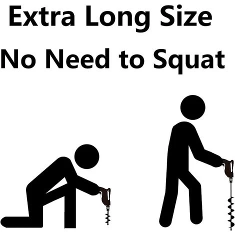 AOUGO Forets De Tarière Pour Planter Une Perceuse De Jardin Perceuse Hélicoïdale De Jardin Pour Plantes De Jardin Tarière Pour Perceuse Hexagonale 3/8"ensemble 2 En 1 (45 CM) 3 AOUGO Forets De Tarière Pour Planter Une Perceuse De Jardin Perceuse Hélicoïdale De Jardin Pour Plantes De Jardin Tarière Pour Perceuse Hexagonale 3/8"ensemble 2 En 1 (45 CM) – Image 3