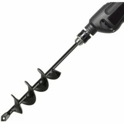 AOUGO Tarière De Jardin, Outil De Jardinage En Spirale Pour La Plantation D'arbres/arbustes/perceuse Hélicoïdale/tarière De Plantation - 4 × 22 Cm