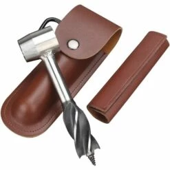BENOBBY KIDS Outils De Survie Pour Clé Bushcraft Settlers, Foret à Bois Scotch Eye Pour Sac à Dos Bushcraft Et Camping, Piquet Et Trou En Bois D'extérieur - Clé Manuelle
