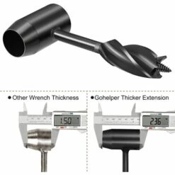 ALMI Tarière Manuelle Tarière Bushcraft Jeu De Mèches Pour Tarière à Bois Outil De Survie Tarière Main Clé Pelle à Trou De Poteau Pour Le Matériel De Camping Backpack Extérieur -Tarière motorisée Soldes 58695024 3