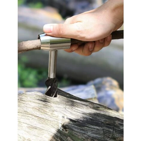 CHANCEY Lot De Forets Hélicoïdaux En Acier Trempé Oxydé à Coupe Rapide Pour Le Travail Du Bois Pour Le Camping Et La Bushcraft Tarière Manuelle Noir,SEMAket 2 CHANCEY Lot De Forets Hélicoïdaux En Acier Trempé Oxydé à Coupe Rapide Pour Le Travail Du Bois Pour Le Camping Et La Bushcraft Tarière Manuelle Noir,SEMAket – Image 2