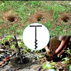 JOORRT Mèche Jardin Tarière Tarière Manuelle De JardinTarière Hélicoïdale Avec PoignéeGants Outil De Jardinage Pour Faire Trou Planter Des ArbresArbustesCulture Profonde Fleurs Bulbes Miniatures 7 JOORRT Mèche Jardin Tarière Tarière Manuelle De JardinTarière Hélicoïdale Avec PoignéeGants Outil De Jardinage Pour Faire Trou Planter Des ArbresArbustesCulture Profonde Fleurs Bulbes Miniatures -Tarière motorisée Soldes 59171151 3