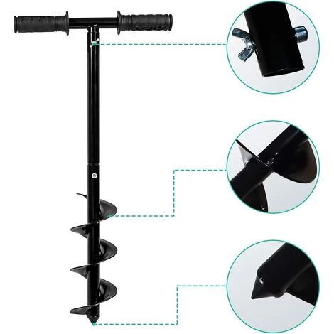 JOORRT Mèche Jardin Tarière Tarière Manuelle De JardinTarière Hélicoïdale Avec PoignéeGants Outil De Jardinage Pour Faire Trou Planter Des ArbresArbustesCulture Profonde Fleurs Bulbes Miniatures 5 JOORRT Mèche Jardin Tarière Tarière Manuelle De JardinTarière Hélicoïdale Avec PoignéeGants Outil De Jardinage Pour Faire Trou Planter Des ArbresArbustesCulture Profonde Fleurs Bulbes Miniatures – Image 5