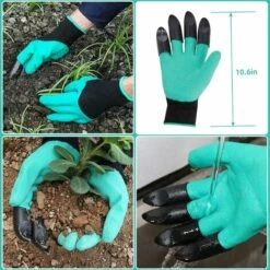 JOORRT Lot De 2 Forets Hélicoïdaux De Jardin 8 X 30/4 X 22 Cm Tarière Pour Perceuse Tarière à Main Foret Hélicoïdale Jardin Plantes De Jardin (avec Gants De Jardin) -Tarière motorisée Soldes 59171156 3