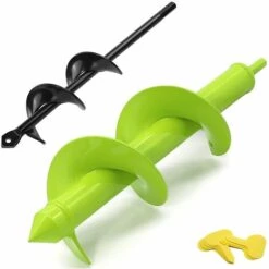 JOORRT Foret Hélicoïdal De Jardinage - 8 X 30 Cm Et 4 X 22 Cm - Pour Perceuse Sans Fil - Avec Arbre Robuste - Idéal Pour Installer Des Plantes De Pot De Fleurs Creuser Des Trous