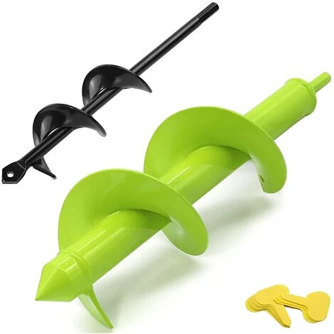 JOORRT Foret Hélicoïdal De Jardinage - 8 X 30 Cm Et 4 X 22 Cm - Pour Perceuse Sans Fil - Avec Arbre Robuste - Idéal Pour Installer Des Plantes De Pot De Fleurs Creuser Des Trous 1 JOORRT Foret Hélicoïdal De Jardinage - 8 X 30 Cm Et 4 X 22 Cm - Pour Perceuse Sans Fil - Avec Arbre Robuste - Idéal Pour Installer Des Plantes De Pot De Fleurs Creuser Des Trous