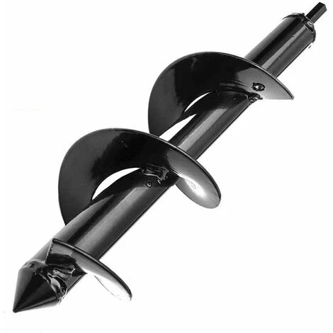 JOORRT Foret De Jardin En Acier Perceuse De Jardin Perceuse à Fleurs De Jardin Foret De Jardin En Spirale Mèche Jardin Tarière Tariere Perceuse Pour Planteur Rapide Planteur D'Arbres Noir 2 JOORRT Foret De Jardin En Acier Perceuse De Jardin Perceuse à Fleurs De Jardin Foret De Jardin En Spirale Mèche Jardin Tarière Tariere Perceuse Pour Planteur Rapide Planteur D'Arbres Noir – Image 2