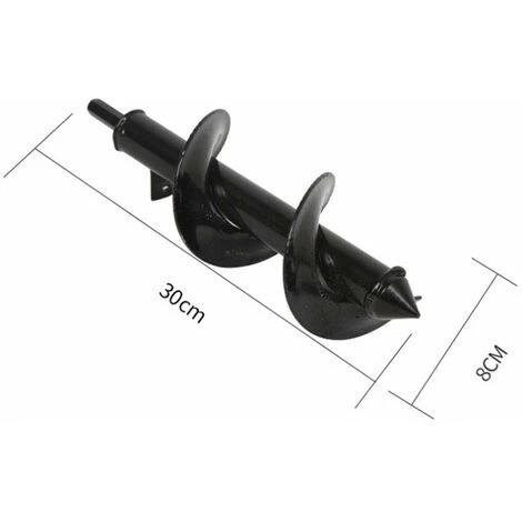 JOORRT Foret De Jardin En Acier Perceuse De Jardin Perceuse à Fleurs De Jardin Foret De Jardin En Spirale Mèche Jardin Tarière Tariere Perceuse Pour Planteur Rapide Planteur D'Arbres Noir 3 JOORRT Foret De Jardin En Acier Perceuse De Jardin Perceuse à Fleurs De Jardin Foret De Jardin En Spirale Mèche Jardin Tarière Tariere Perceuse Pour Planteur Rapide Planteur D'Arbres Noir – Image 3