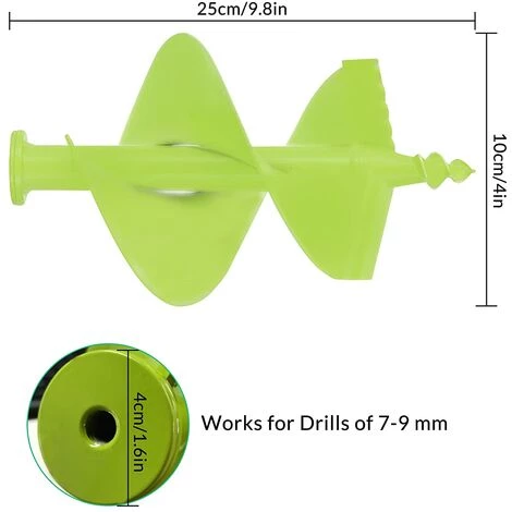JOORRT Mèche Jardin Tarière Forets De Jardin En Spirale Pour Perceuse Tariere Perceuse Tarriere Jardin Perceuse Outil De Plantation Pratique Pour Fleur Planter Des Arbres Arbustes Avec Ciseaux(10 Cm) 3 JOORRT Mèche Jardin Tarière Forets De Jardin En Spirale Pour Perceuse Tariere Perceuse Tarriere Jardin Perceuse Outil De Plantation Pratique Pour Fleur Planter Des Arbres Arbustes Avec Ciseaux(10 Cm) – Image 3