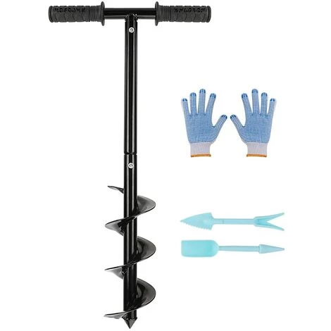 JOORRT Ensemble De Forets De Tarière De Jardin Tarière De Terre Avec Poignée Antidérapante Tarière De Jardin Perceuse En Spirale Poteau De Clôture Rapide Avec Mobilier De Jardin(10 X 60 Cm) 1 JOORRT Ensemble De Forets De Tarière De Jardin Tarière De Terre Avec Poignée Antidérapante Tarière De Jardin Perceuse En Spirale Poteau De Clôture Rapide Avec Mobilier De Jardin(10 X 60 Cm)