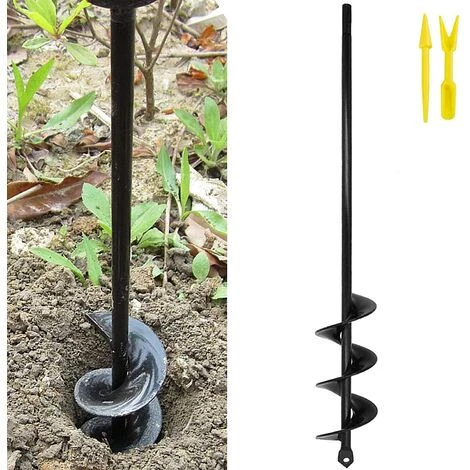 JOORRT Foret Hélicoïdal De Jardinage - 4x42 Cm - Pour Perceuse Sans Fil - Avec Arbre Robuste - Idéal Pour Installer Des Plantes Cultiver Des Oignons De Pot De Fleurs Et Creuser Des Trous 1 JOORRT Foret Hélicoïdal De Jardinage - 4x42 Cm - Pour Perceuse Sans Fil - Avec Arbre Robuste - Idéal Pour Installer Des Plantes Cultiver Des Oignons De Pot De Fleurs Et Creuser Des Trous