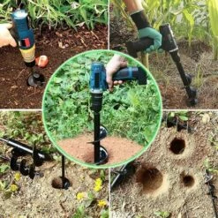 JOORRT Outil Commun - 6 Tailles - Foret Hélicoïdal - Pour Jardinage Creuser Semis Fleurs Plantes - 8 X 25 Cm 8 JOORRT Outil Commun - 6 Tailles - Foret Hélicoïdal - Pour Jardinage Creuser Semis Fleurs Plantes - 8 X 25 Cm -Tarière motorisée Soldes 59171172 4