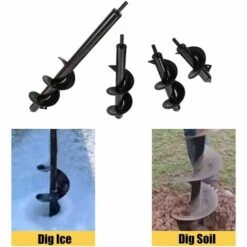 JOORRT Outil Commun - 6 Tailles - Foret Hélicoïdal - Pour Jardinage Creuser Semis Fleurs Plantes - 8 X 25 Cm 9 JOORRT Outil Commun - 6 Tailles - Foret Hélicoïdal - Pour Jardinage Creuser Semis Fleurs Plantes - 8 X 25 Cm -Tarière motorisée Soldes 59171172 5