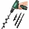 JOORRT Lot De 3 Forets Hélicoïdaux Pour Perceuse - Sans Fil - Pour Creuser Des Fleurs - 8 X 30 Cm + 4 X 22 Cm + 4 X 45 Cm