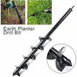 JOORRT Lot De 3 Forets Hélicoïdaux Pour Perceuse - Sans Fil - Pour Creuser Des Fleurs - 8 X 30 Cm + 4 X 22 Cm + 4 X 45 Cm -Tarière motorisée Soldes 59171176 3