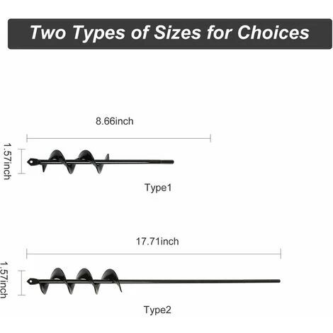 LUCKY-88 Foret Hélicoïdal à Vis (diamètre 4cm X Longueur 22cm) 4 LUCKY-88 Foret Hélicoïdal à Vis (diamètre 4cm X Longueur 22cm) – Image 4