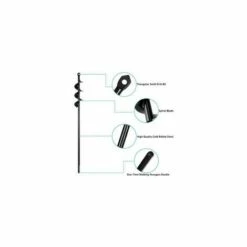 DECKON Jardin Tarière Pour Perceuse Sans FilLongueur Gants Jardinage Foreuse De Jardin En Spirale Tarière Mèche Thermique-Outil De Plantation Pratique Des ArbresArbustes Culture -Tarière motorisée Soldes 59498676 3