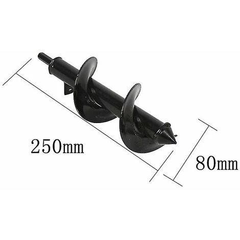 REGALI Outil De Foret De Tarière De Jardin Perceuse à Trou En Spirale Perceuse Au Sol (8 * 25cm) 2 REGALI Outil De Foret De Tarière De Jardin Perceuse à Trou En Spirale Perceuse Au Sol (8 * 25cm) – Image 2