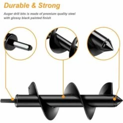 LangRay Foret Hélico?dal De Tarière De Jardin, Perceuse à Main électrique Sans Fil Foreuse Tarière, Outil De Creusement De Perceuse De Trou Pour Gagner Du Temps Pour Planter Des Plants D'ampoules De Lit (D-8cm, L-25cm) 7 LangRay Foret Hélico?dal De Tarière De Jardin, Perceuse à Main électrique Sans Fil Foreuse Tarière, Outil De Creusement De Perceuse De Trou Pour Gagner Du Temps Pour Planter Des Plants D'ampoules De Lit (D-8cm, L-25cm) -Tarière motorisée Soldes 59915167 3