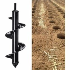 LangRay Tarière De Jardin, Tarière De Jardin, Tarière Hélico?dale Tarière électrique Tarière électrique, Foret Hélico?dal Pour Jardin, Outil Pratique Pour Plantes (220 * 40mm)