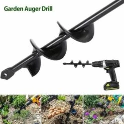 LangRay Tarière De Jardin, Tarière De Jardin, Tarière Hélico?dale Tarière électrique Tarière électrique, Foret Hélico?dal Pour Jardin, Outil Pratique Pour Plantes (220 * 40mm) 7 LangRay Tarière De Jardin, Tarière De Jardin, Tarière Hélico?dale Tarière électrique Tarière électrique, Foret Hélico?dal Pour Jardin, Outil Pratique Pour Plantes (220 * 40mm) -Tarière motorisée Soldes 59916165 3