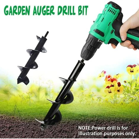 LangRay Tarière De Jardin, Tarière De Jardin, Tarière Hélico?dale Tarière électrique Tarière électrique, Foret Hélico?dal Pour Jardin, Outil Pratique Pour Plantes (220 * 40mm) 4 LangRay Tarière De Jardin, Tarière De Jardin, Tarière Hélico?dale Tarière électrique Tarière électrique, Foret Hélico?dal Pour Jardin, Outil Pratique Pour Plantes (220 * 40mm) – Image 4