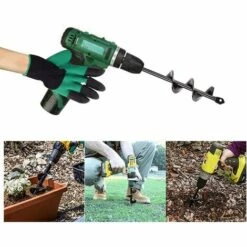 LangRay Tarière De Jardin, Tarière De Jardin, Tarière Hélico?dale Tarière électrique Tarière électrique, Foret Hélico?dal Pour Jardin, Outil Pratique Pour Plantes (220 * 40mm) 9 LangRay Tarière De Jardin, Tarière De Jardin, Tarière Hélico?dale Tarière électrique Tarière électrique, Foret Hélico?dal Pour Jardin, Outil Pratique Pour Plantes (220 * 40mm) -Tarière motorisée Soldes 59916165 5