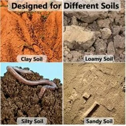 NAXUNNN Tariere Pour Perceuse,Foret Hélicoïdal De Jardinage,4×45cm -Tarière motorisée Soldes 60086743 4