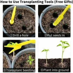 NAXUNNN Foret Hélicoïdal De Jardinage - 4x45 Cm -Tarière motorisée Soldes 60086772 5