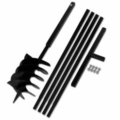 FIMEI Tarière De Sol Avec Manche 200 Mm Et Tube D'extension 5 M Acier