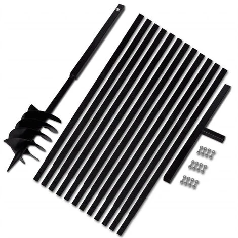 FIMEI Bêche Et Tarière Manuelle 180 Mm Avec Rallonge 13 M Acier 1 FIMEI Bêche Et Tarière Manuelle 180 Mm Avec Rallonge 13 M Acier