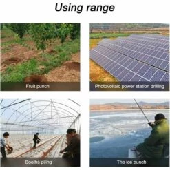 NAXUNNN Mèche Jardin Tarière, Foret De Jardin En Spirale, Tarière De Jardinage Pour Perceuse électrique- 8 * 30cm -Tarière motorisée Soldes 60509638 4