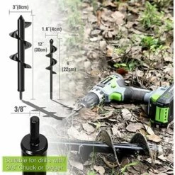 PREMIER Vis Perceuse électrique à Main, Mèche De Tarière De Jardin, Adaptée à La Plantation De Fleurs Pour Ameublir Le Sol Et Creuser Des Trous, 2 PCS De Diamètre 80mm Et 40 Mm Apportez Une Paire De Gants 8 PREMIER Vis Perceuse électrique à Main, Mèche De Tarière De Jardin, Adaptée à La Plantation De Fleurs Pour Ameublir Le Sol Et Creuser Des Trous, 2 PCS De Diamètre 80mm Et 40 Mm Apportez Une Paire De Gants -Tarière motorisée Soldes 60531704 4