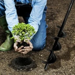 PREMIER Tarière De Jardin Bit Post Hole Digger For 5/8" Hex Drive