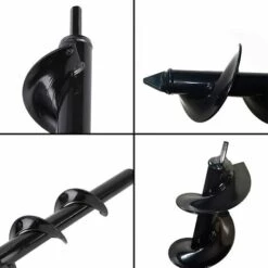 HEGUYEY Jardin Foreuse, Tige Hexagonale Acier Inoxydable, Tariere Thermique, Creuser Des Trous Cultiver En Profondeur, Outil De Plantation Pratique Pour Fleur Planter Des Arbres Arbustes ,Dia: 8cm L: 30cm 9 HEGUYEY Jardin Foreuse, Tige Hexagonale Acier Inoxydable, Tariere Thermique, Creuser Des Trous Cultiver En Profondeur, Outil De Plantation Pratique Pour Fleur Planter Des Arbres Arbustes ,Dia: 8cm L: 30cm -Tarière motorisée Soldes 60657511 5