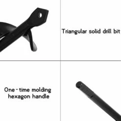 BAICCCF Mèche Pour Tarière Ensemble De Forets En Spirale Pour Tarière De Jardin 4 Cm X 22 Cm -Tarière motorisée Soldes 60740112 3