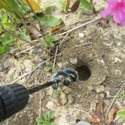 BAICCCF Mèche Pour Tarière Lot De 2 Forets De Tarière De Jardin Pour La Plantation 8 Cm X30 Cm Et 4cmx 22cm Foret En Spirale Robuste Tout-en-un Pour La Plantation De Plantes à Bulbe Foret Pour Perceuse Hexagonale 3/8" -Tarière motorisée Soldes 60740121 4