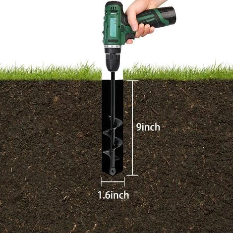 BAICCCF Mèche Pour Tarière,planteur Rapide De Greffe De Plantes, Foret En Spirale Pour Bulbes,tulipes,fleurs D'iris, Compostage De Fleurs, Parapluie,perceuse Hexagonale 3/8" (4 Cm X 22 Cm Et 50 étiquettes) 4 BAICCCF Mèche Pour Tarière,planteur Rapide De Greffe De Plantes, Foret En Spirale Pour Bulbes,tulipes,fleurs D'iris, Compostage De Fleurs, Parapluie,perceuse Hexagonale 3/8" (4 Cm X 22 Cm Et 50 étiquettes) – Image 4