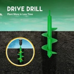 BAICCCF Mèche Pour Tarière 8 Cm X 30 Cm Pour La Plantation, Perceuse En Spirale Facile Pour Jardinière, Outils à Main De Jardinage Rapide Pour Planter Des Bulbes, Fleurs De Compostage, Tarière Pour Perceuse Hexagonale 3/8" (vert) 7 BAICCCF Mèche Pour Tarière 8 Cm X 30 Cm Pour La Plantation, Perceuse En Spirale Facile Pour Jardinière, Outils à Main De Jardinage Rapide Pour Planter Des Bulbes, Fleurs De Compostage, Tarière Pour Perceuse Hexagonale 3/8" (vert) -Tarière motorisée Soldes 60740126 3