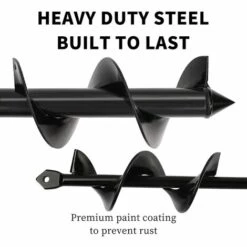 BAICCCF Mèche Pour Tarière 4CMx22CM& 8CMx30CM Foret En Spirale Pour Tarière De Jardin Rapid Planter For 3/8" Hex Drive Drill -pour Tulipes,iris, Plantes à Massif Et Creuser Des Racines De Mauvaises Herbes -Tarière motorisée Soldes 60740127 4