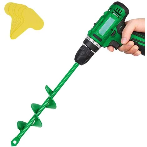 BAICCCF Mèche Pour Tarière, Outil De Planteur D'ampoules, Planteur Rapide De Plantes, Tarière De 4 Cm X 22 Cm Pour Bulbes, Tulipes, Fleurs D'iris, Compostage De Parapluie, Perceuse Hexagonale 3/8" 1 BAICCCF Mèche Pour Tarière, Outil De Planteur D'ampoules, Planteur Rapide De Plantes, Tarière De 4 Cm X 22 Cm Pour Bulbes, Tulipes, Fleurs D'iris, Compostage De Parapluie, Perceuse Hexagonale 3/8"