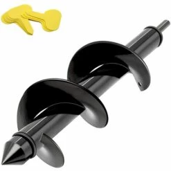 BAICCCF Mèche Pour Tarière 8 Cm X 30 Cm Foret à Spirale Pour Jardinière Rapide Pour Perceuse à Entraînement Hexagonal De 3/8" - Pour Tulipes, Iris, Plantes à Massif Et Creuser Des Racines De Mauvaises Herbes