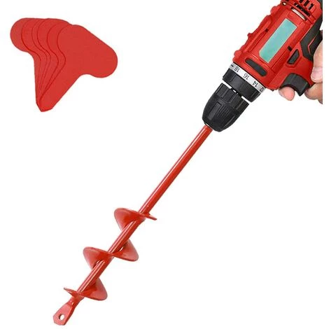 BAICCCF Mèche Pour Tarière, Planteur Rapide De Greffe De Plantes, Foret En Spirale Pour Bulbes,tulipes,fleurs D'iris,compostage De Fleurs, Parapluie, Perceuse Hexagonale 3/8" (4 Cm X 22 Cm Et 50 étiquettes) 1 BAICCCF Mèche Pour Tarière, Planteur Rapide De Greffe De Plantes, Foret En Spirale Pour Bulbes,tulipes,fleurs D'iris,compostage De Fleurs, Parapluie, Perceuse Hexagonale 3/8" (4 Cm X 22 Cm Et 50 étiquettes)