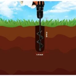 BAICCCF Mèche Pour Tarière 4 Cm X 22 Cm,foret En Spirale De Jardin,jardinière En Spirale Pour La Plantation,tarière à Bulbe De Fleur Rapide Pour Perceuse à Entraînement Hexagonal De 3/8". 8 BAICCCF Mèche Pour Tarière 4 Cm X 22 Cm,foret En Spirale De Jardin,jardinière En Spirale Pour La Plantation,tarière à Bulbe De Fleur Rapide Pour Perceuse à Entraînement Hexagonal De 3/8". -Tarière motorisée Soldes 60740493 4