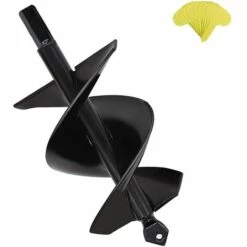 BAICCCF Mèche Pour Tarière 8cm X18cm Pour La Plantation De Forets En Spirale à Double Lame à Arbre Solide Pour La Plantation De Plantes à Bulbe Et De Plantes à Massif Foret Pour Perceuse à Entraînement Hexagonal De 3/8"