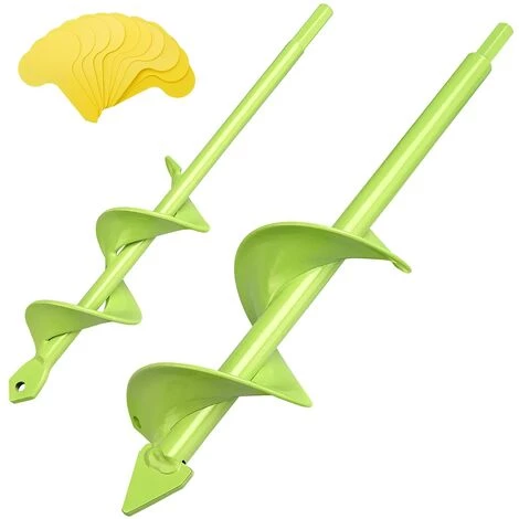 BAICCCF Mèche Pour Tarière, 2 PCS 8CMx30CM Et 4CMx22CM Foret En Spirale Pour Tarière De Jardin Pour Perceuse De Trou De Plantation, Tarière De Jardinière, Perceuse De Jardin Creusant Des Trous De Clôture - Tarière Pour Perceuse à Entraînement Hexagonal De 3/8". 1 BAICCCF Mèche Pour Tarière, 2 PCS 8CMx30CM Et 4CMx22CM Foret En Spirale Pour Tarière De Jardin Pour Perceuse De Trou De Plantation, Tarière De Jardinière, Perceuse De Jardin Creusant Des Trous De Clôture - Tarière Pour Perceuse à Entraînement Hexagonal De 3/8".