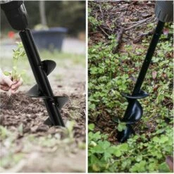 BAICCCF Mèche Pour Tarière 8 Cm X 30 Cm Avec Gants De Jardin, Tarière à Bulbe Pour Plantes Pour Aneth De 3/8". -Tarière motorisée Soldes 60740627 4