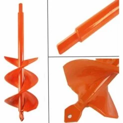 BAICCCF Mèche Pour Tarière 8 Cm X 30 Cm Pour Planter Un Foret En Spirale à Double Lame à Arbre Solide Pour La Plantation De Plantes à Bulbe -Tarière motorisée Soldes 60740772 5