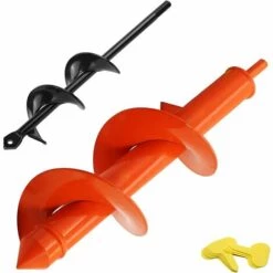 BAICCCF Mèche Pour Tarière 4CMx22CM& 8CMx30CM Foret En Spirale Pour Tarière De Jardin Rapid Planter For 3/8" Hex Drive Drill - Pour Tulipes, Iris,plantes à Massif Et Creuser Des Racines De Mauvaises Herbes