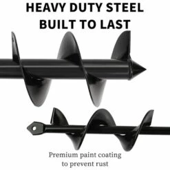 BAICCCF Mèche Pour Tarière Lot De 2 10 Cm X 30 Cm Et 4 Cm X 22 Cm Foret à Spirale Pour La Plantation De Bulbes De Fleurs -Tarière motorisée Soldes 60740777 4